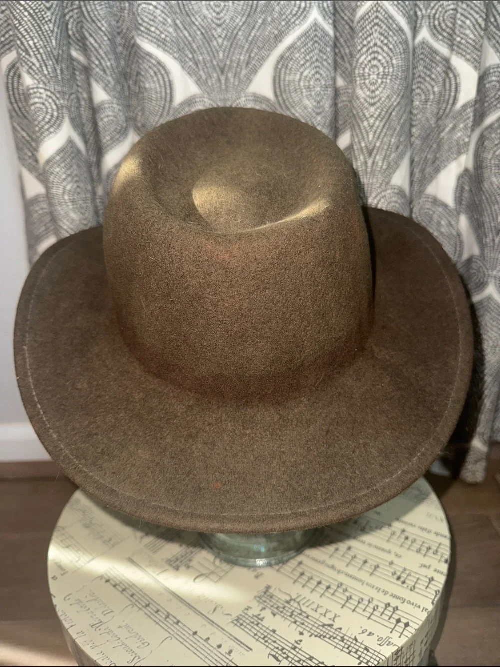 Vintage Pendleton 100% Virgin Wool Fedora Hat - Brown, Size Medium - Made in USA